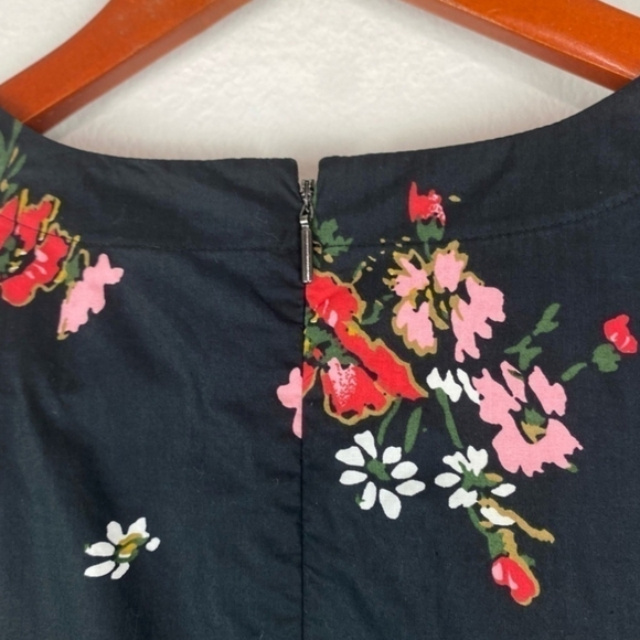 Rebecca Taylor Black Floral Peplum Blouse - Picture 3 of 5